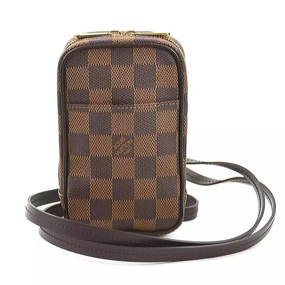 Auth LOUIS VUITTON Damier Etui Okapi PM Pouch Crossbody Pochette - Picture 1 of 16